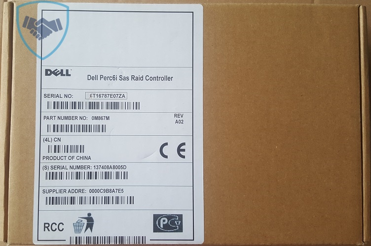 Cạc điều khiển Dell PERC 6i 8 ports PCI-E 300Mb/s SAS 0M867M