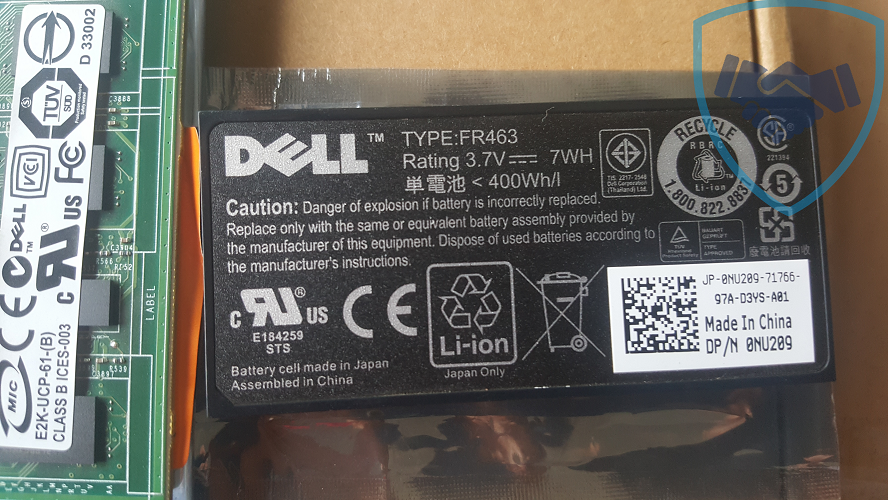 Cạc điều khiển Dell PERC 6i 8 ports PCI-E 300Mb/s SAS 0M867M
