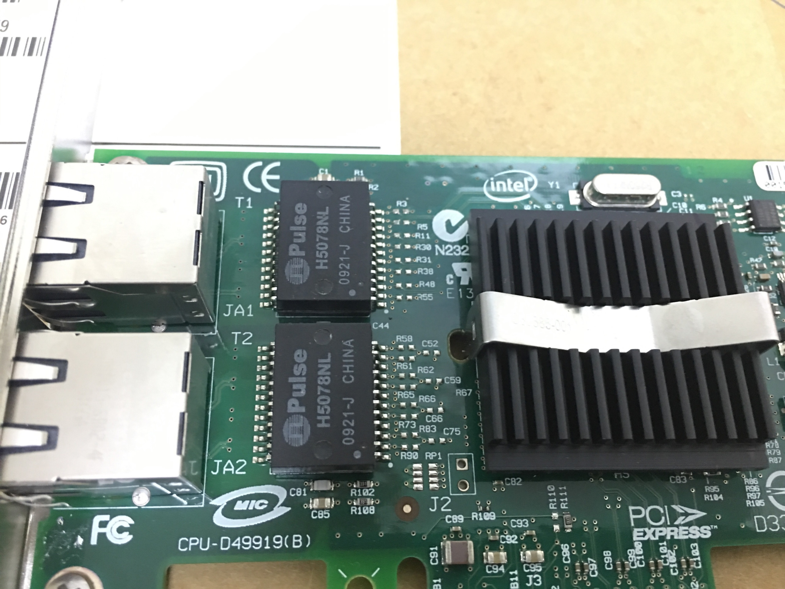 Cạc mạng Dell X3959 Intel PRO1000PT PCI-E x4 1Gb Dual ports