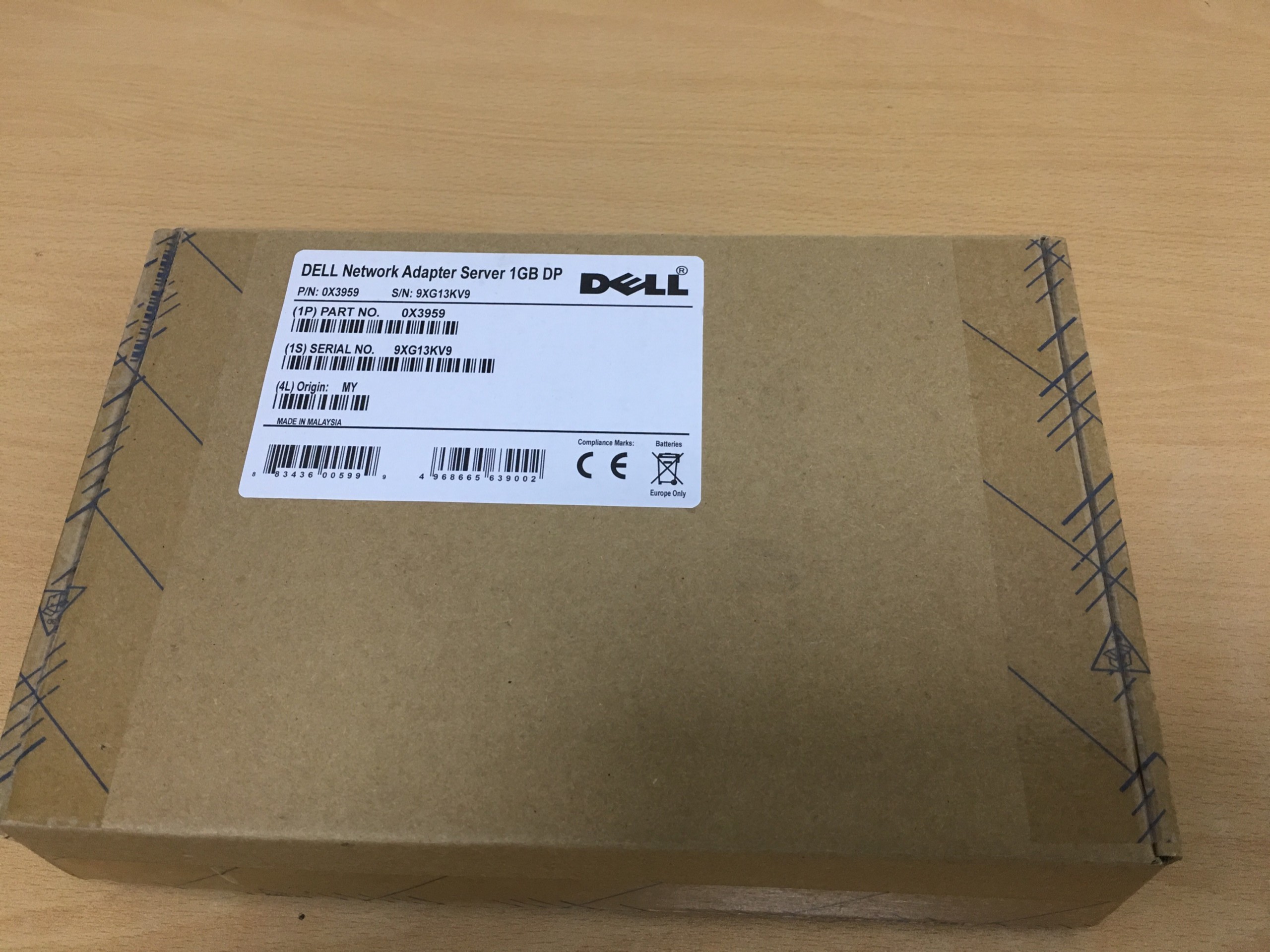 Cạc mạng Dell X3959 Intel PRO1000PT PCI-E x4 1Gb Dual ports