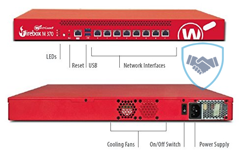 Thiết bị tường lửa WatchGuard Firebox M370 with 1 Year Base Security Suite WGM37031